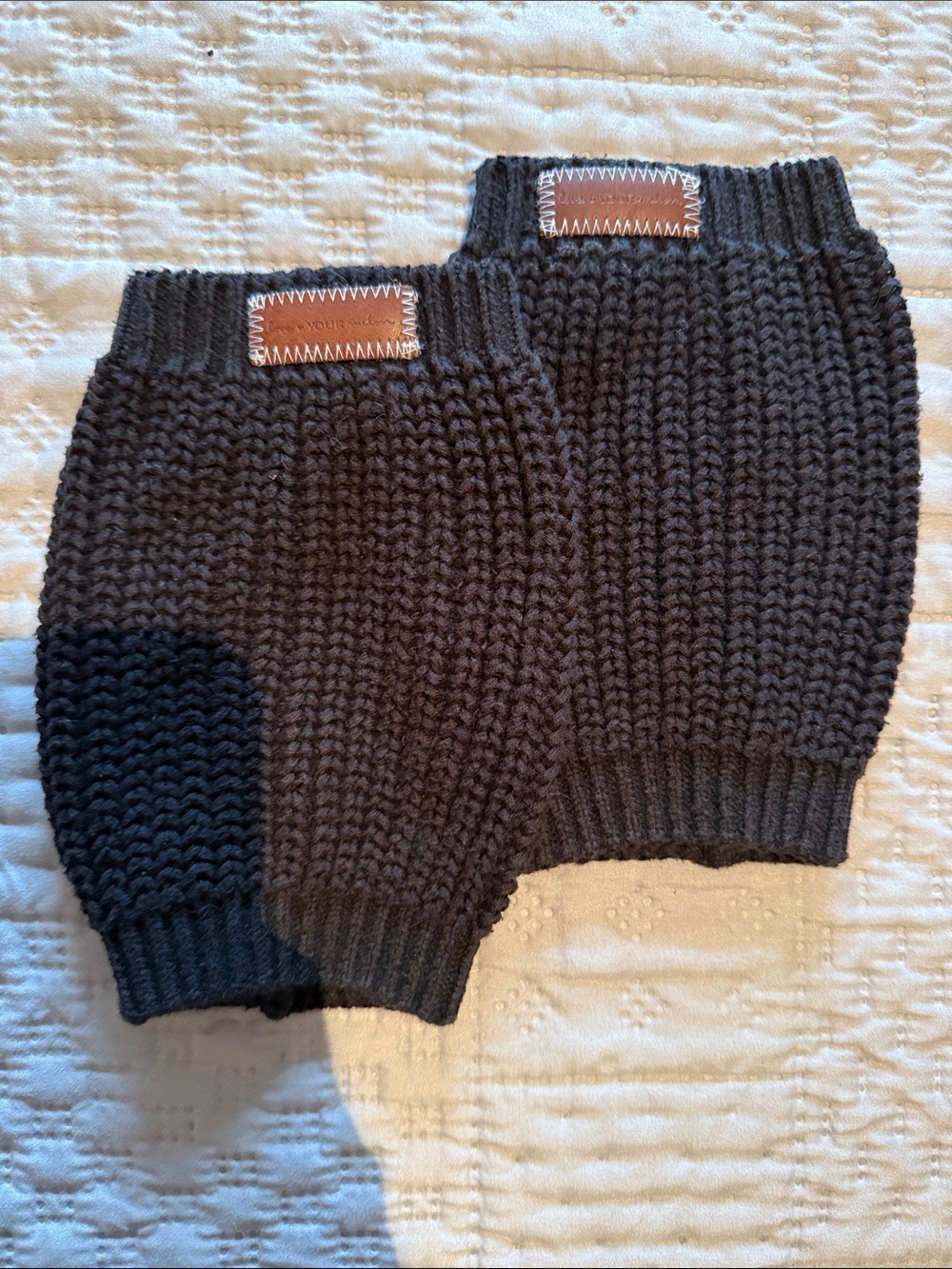 Love your melon Knit Leg Warmers in black